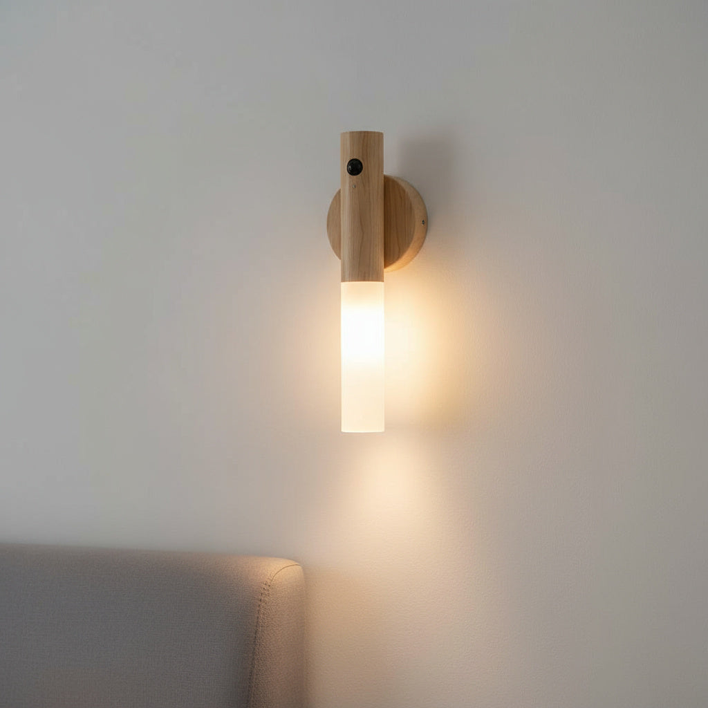 Arne - Rechargeable Wooden Sconce