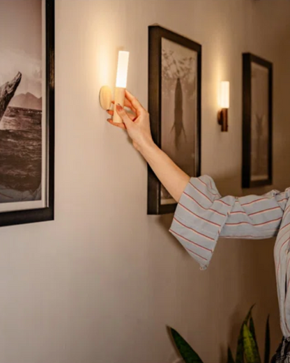 Arne - Rechargeable Wooden Sconce