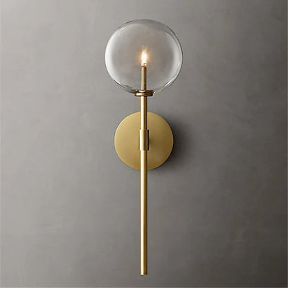 Hillevi - Retro Clear Glass Wall Lamp