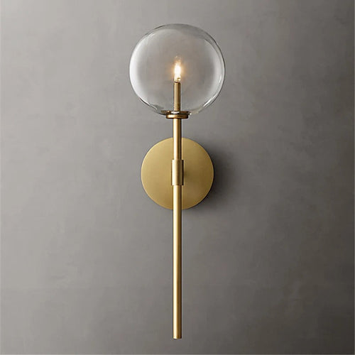 Hillevi - Retro Clear Glass Wall Lamp