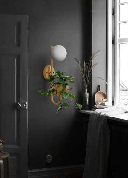 Kelda - Nordic Planter Light Sconce