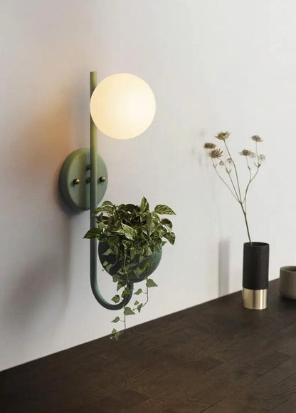 Kelda - Nordic Planter Light Sconce