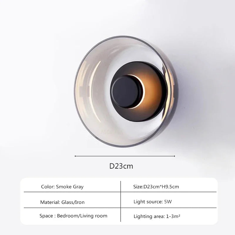 Svala - Modern Glass LED Wall Light