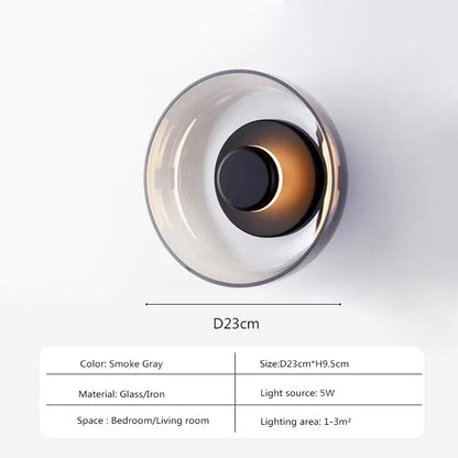 Svala - Modern Glass LED Wall Light