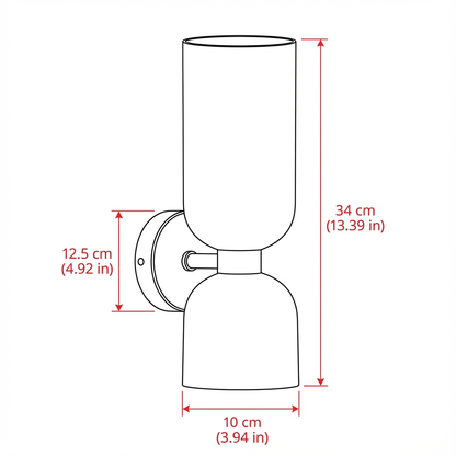 Elin – Nordic Modern Glass Wall Light Fixture